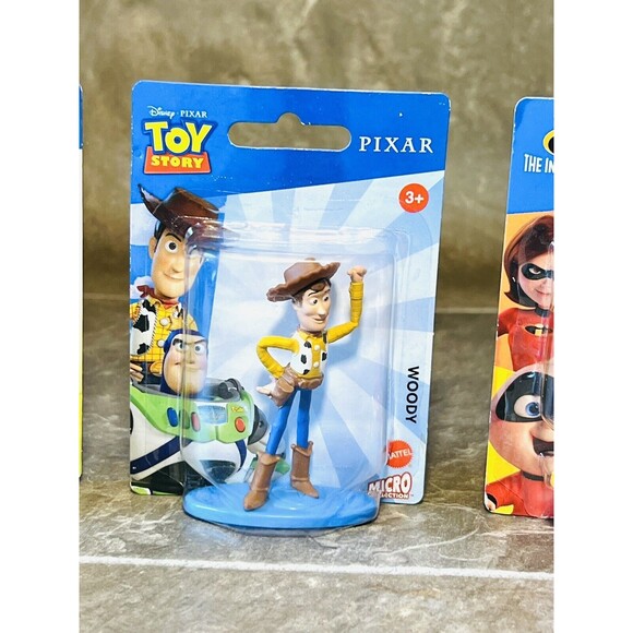 Disney Pixar Micro Collection Figures Lot of 3 Mattel Collectible Mini Figures - Picture 4 of 6